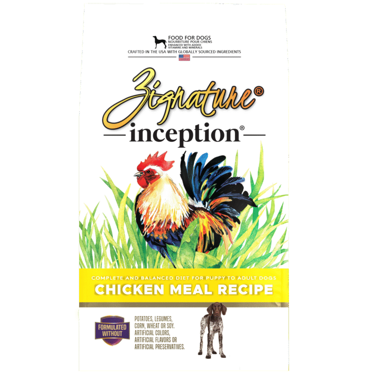 Zignature Inception Adult Chicken dry dog food for healthy adult dogs