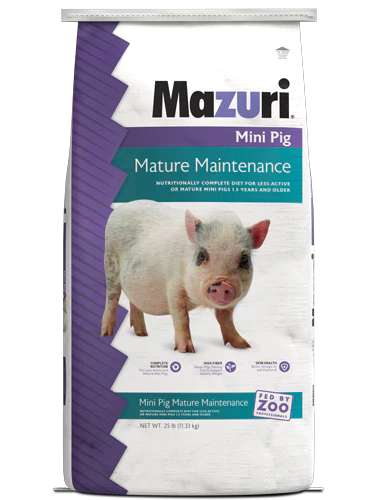 Mazuri® Mini Pig Mature Maintenance 25-lb, Pig Feed