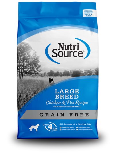Nutrisource Large Breed Chicken Grain Free Dry Dog Food, 26-lb Bag