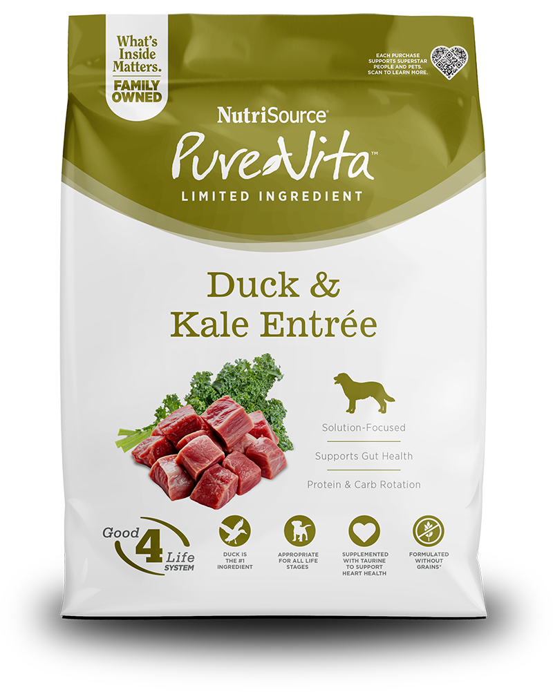 NutriSource® PureVita™ Duck & Kale Entrée Dry Dog Food
