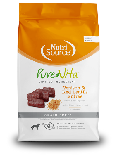 NutriSource® PureVita™ Venison & Red Lentils Entrée Dry Dog Food