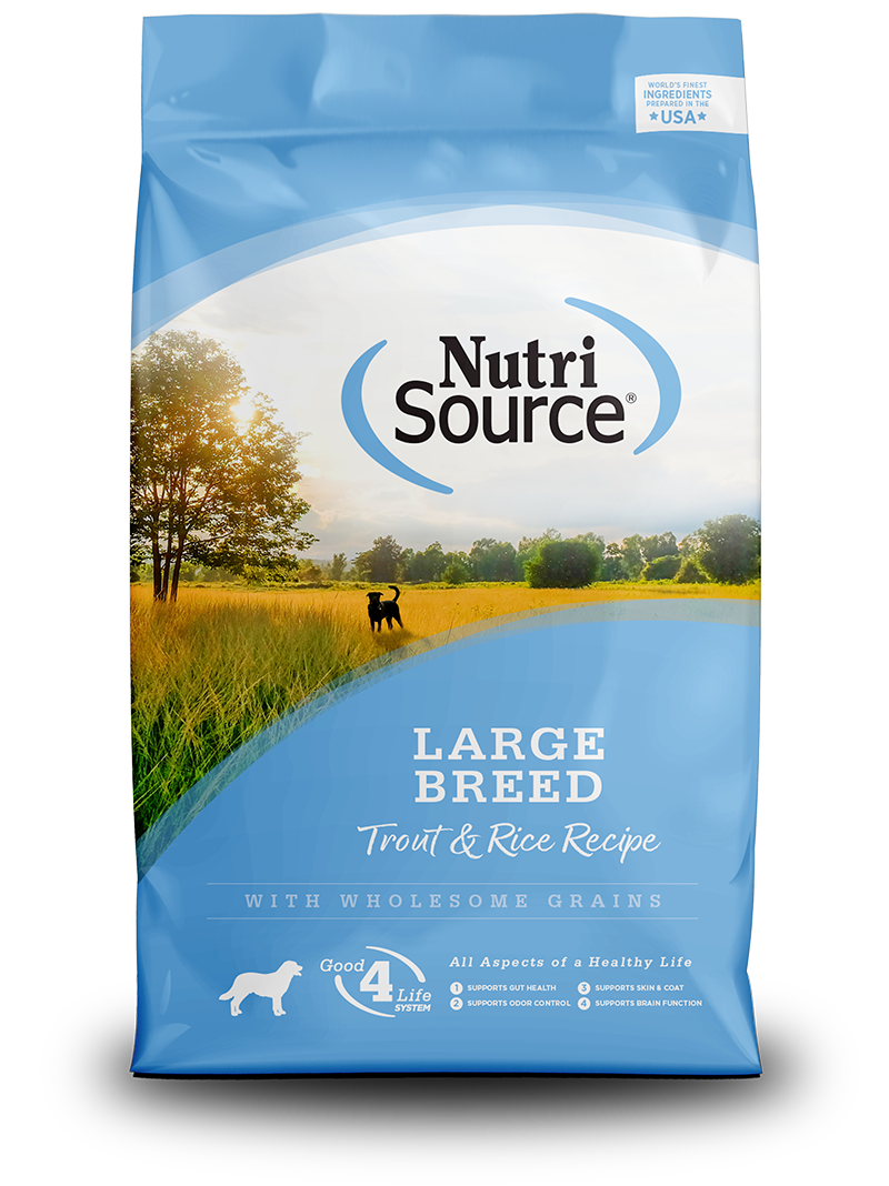 Nutrisource Large Breed Trout & Rice Recipe, Dry Dog Food