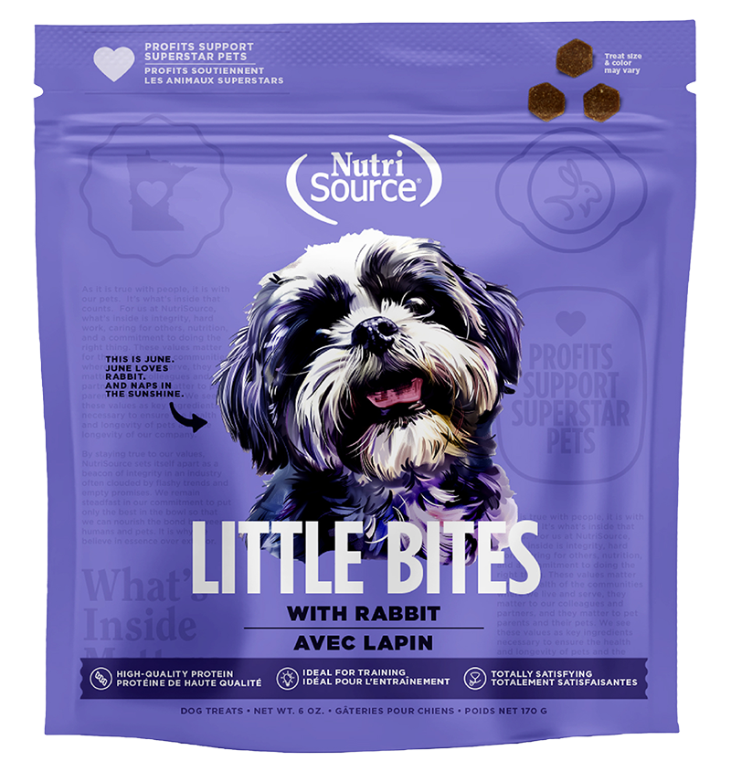 Nutrisource Rabbit Little Bites 6-oz, Dog Treat