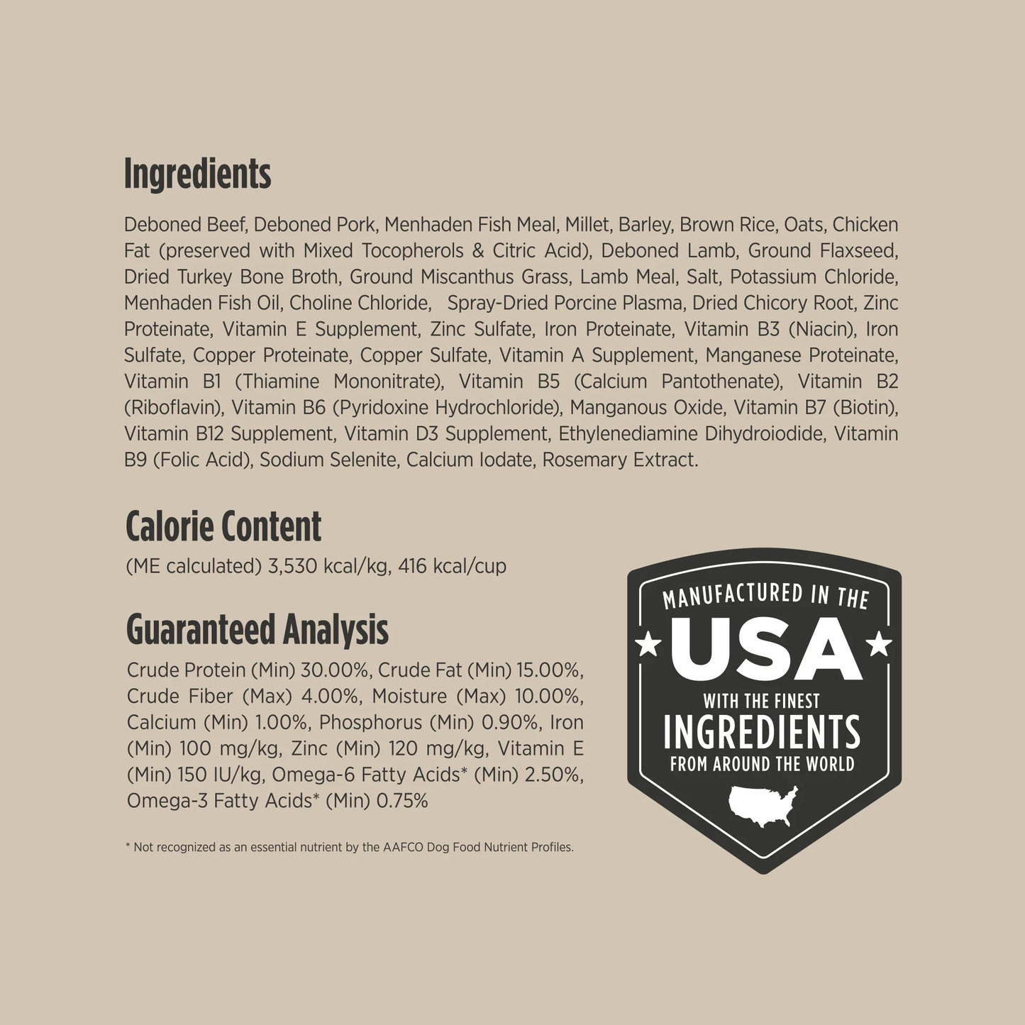 Nulo Culinary Harvest Baked Beef, Pork, & Lamb Recipe for Adult Dogs, Dry Dog Food, 4-lb Bag