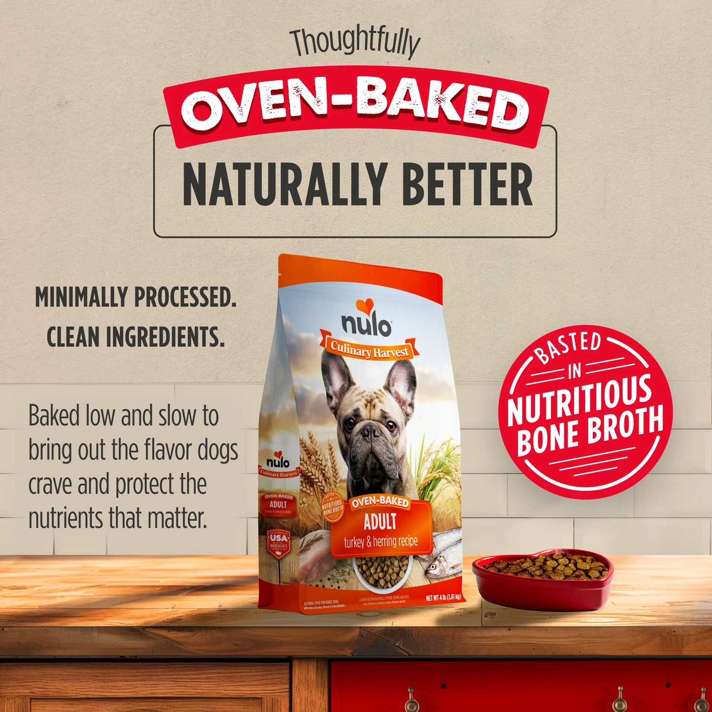 Nulo Culinary Harvest Baked Turkey & Herring Recipe for Adult Dogs, Dry Dog Food