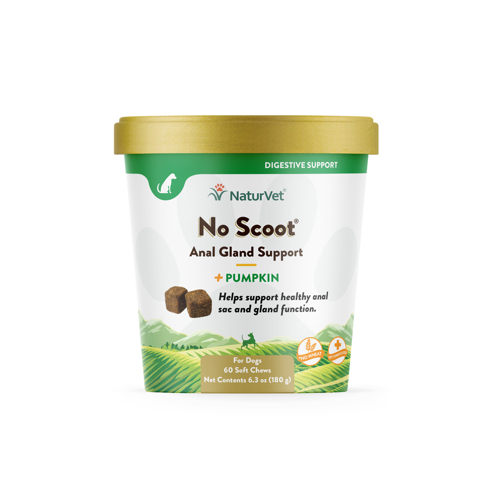 NaturVet No Scoot® Soft Chew, Dog Supplement, 60-Count