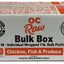 OC Raw Dog Chicken, Fish & Produce Patties, Frozen Raw Dog Food, 18lb Box