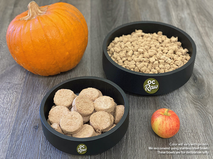 OC Raw Beef and Produce, Freeze-Dried Raw Dog Food