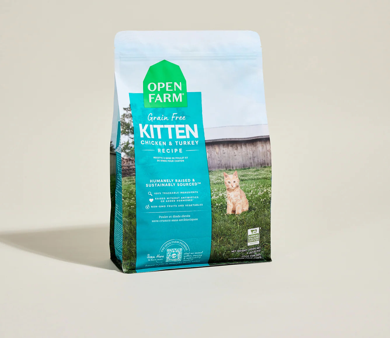 Open Farm Kitten Chicken & Turkey Dry Cat Food