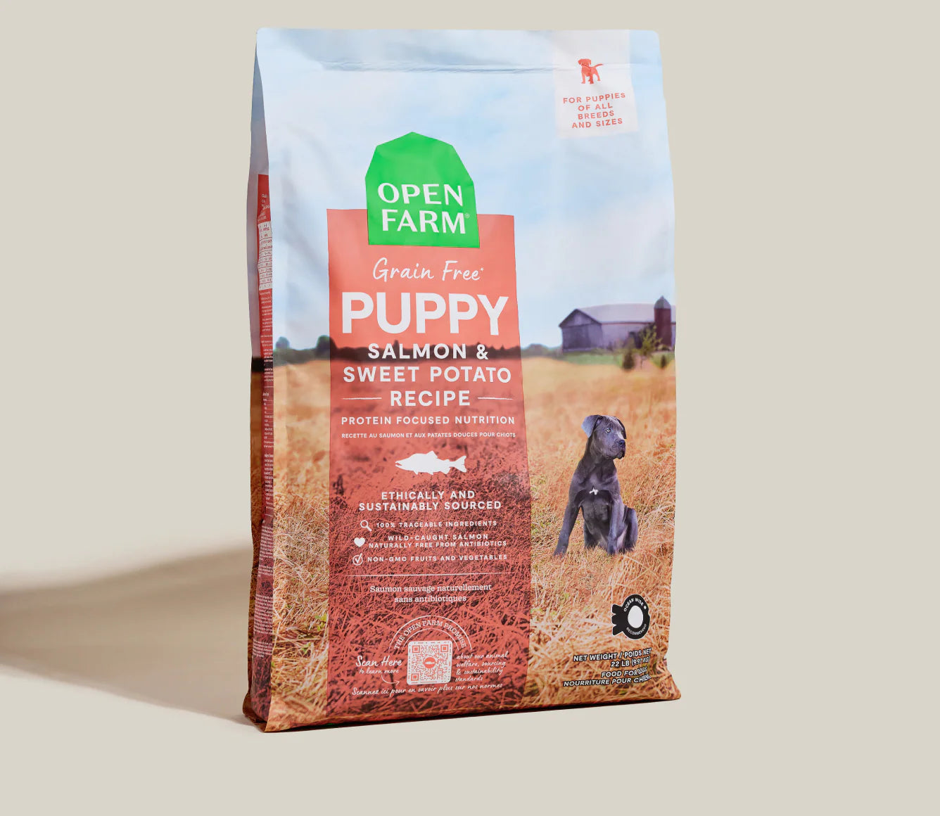 Open Farm Puppy Salmon Grain-Free, Dry Dog Food