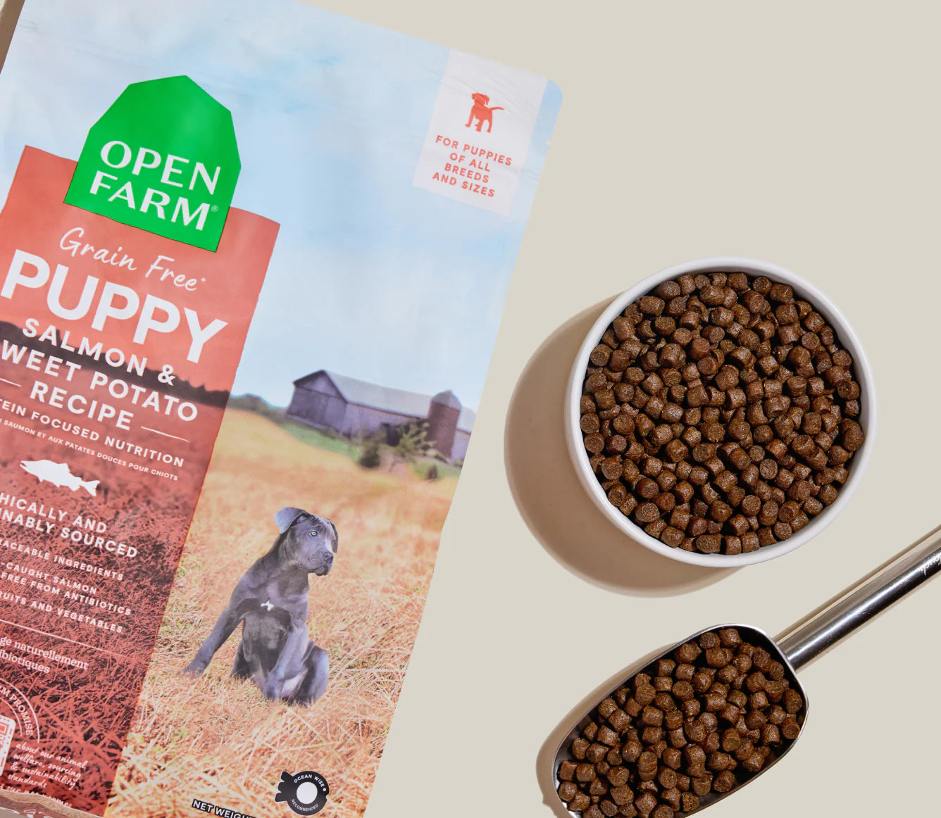 Open Farm Puppy Salmon Grain-Free, Dry Dog Food