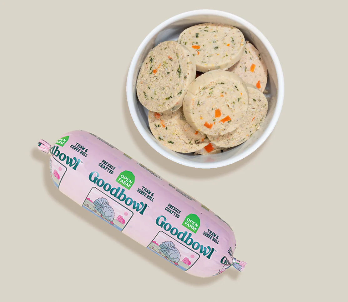 Open Farm Goodbowl Turkey & Salmon Roll, Frozen Gently Cooked Dog Food
