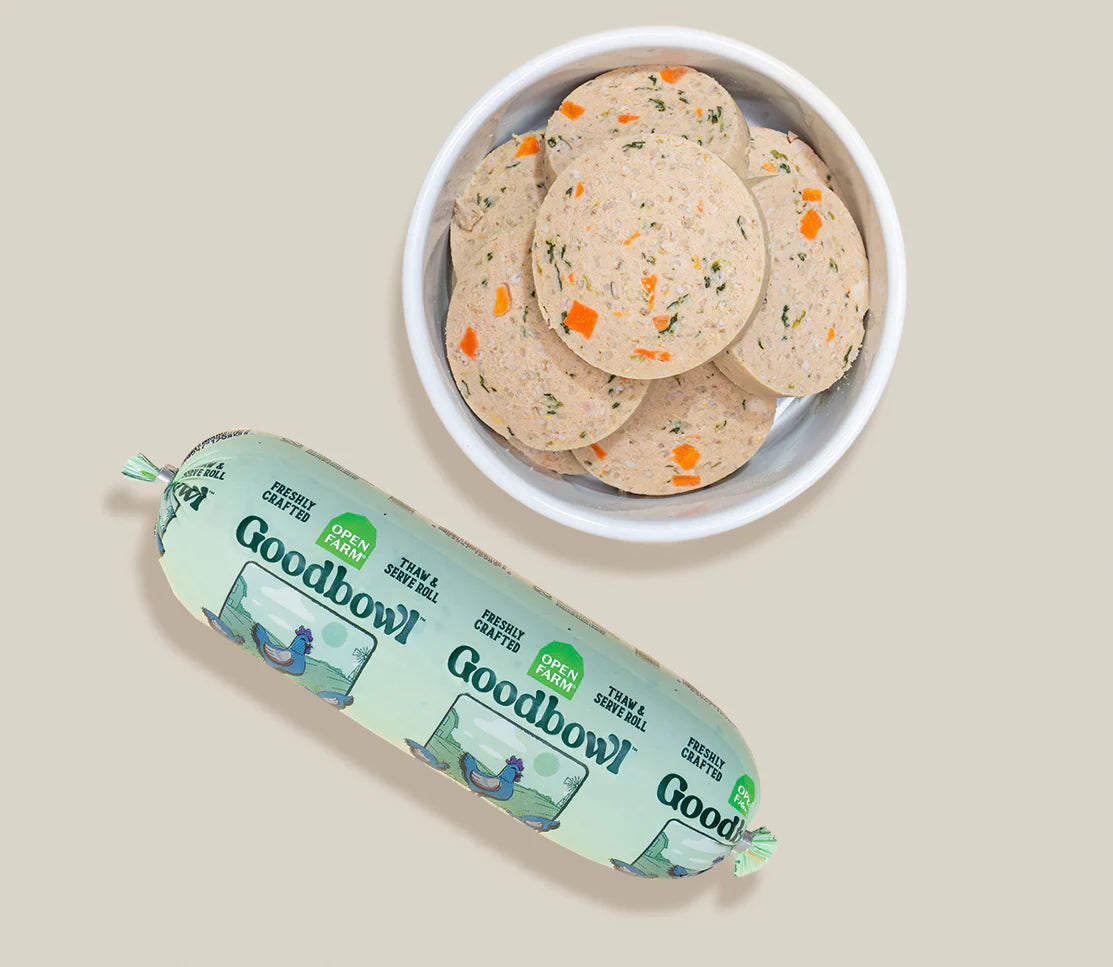 Open Farm Goodbowl Chicken Roll, Frozen Gently Cooked Dog Food