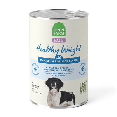 Open Farm Chicken & Pollock Healthy Weight Pâté, Wet Dog Food, 12.5-oz Case Of 12