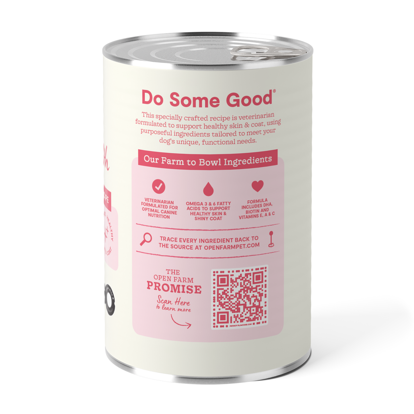Open Farm Wild-Caught Pollock & Salmon Skin & Coat Health Pâté, Wet Dog Food, 12.5-oz Case Of 12