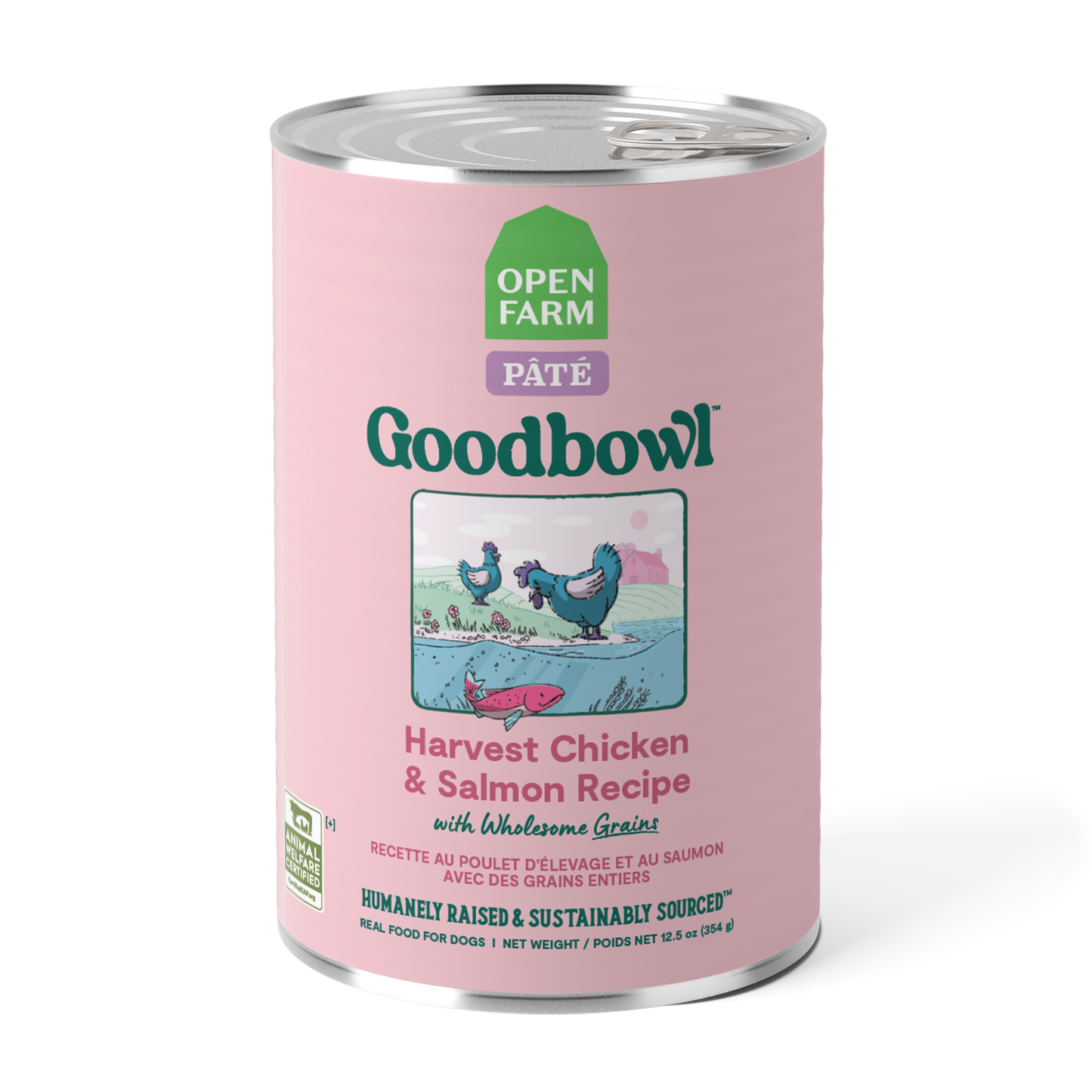 Goodbowl™ Harvest Chicken & Salmon Pâté, Wet Dog Food, 12.5oz Case of 12