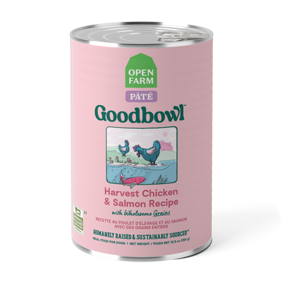 Goodbowl™ Harvest Chicken & Salmon Pâté, Wet Dog Food, 12.5oz Case of 12