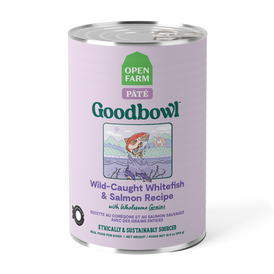 Goodbowl™ Wild-Caught Whitefish & Salmon Pâté, Wet Dog Food, 12.5oz Case of 12