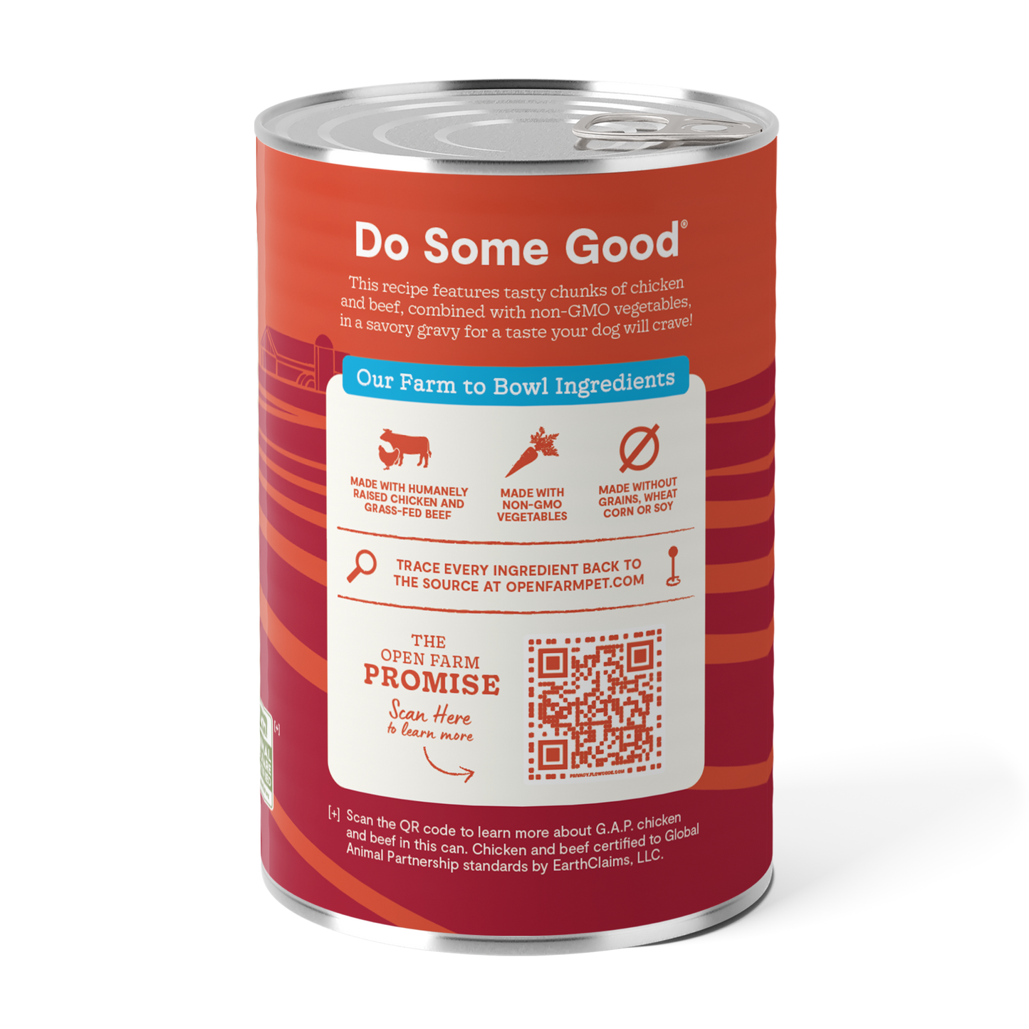 Open Farm Chicken & Grass-Fed Beef Hearty Stew, Wet Dog Food, 12.5oz Case of 12