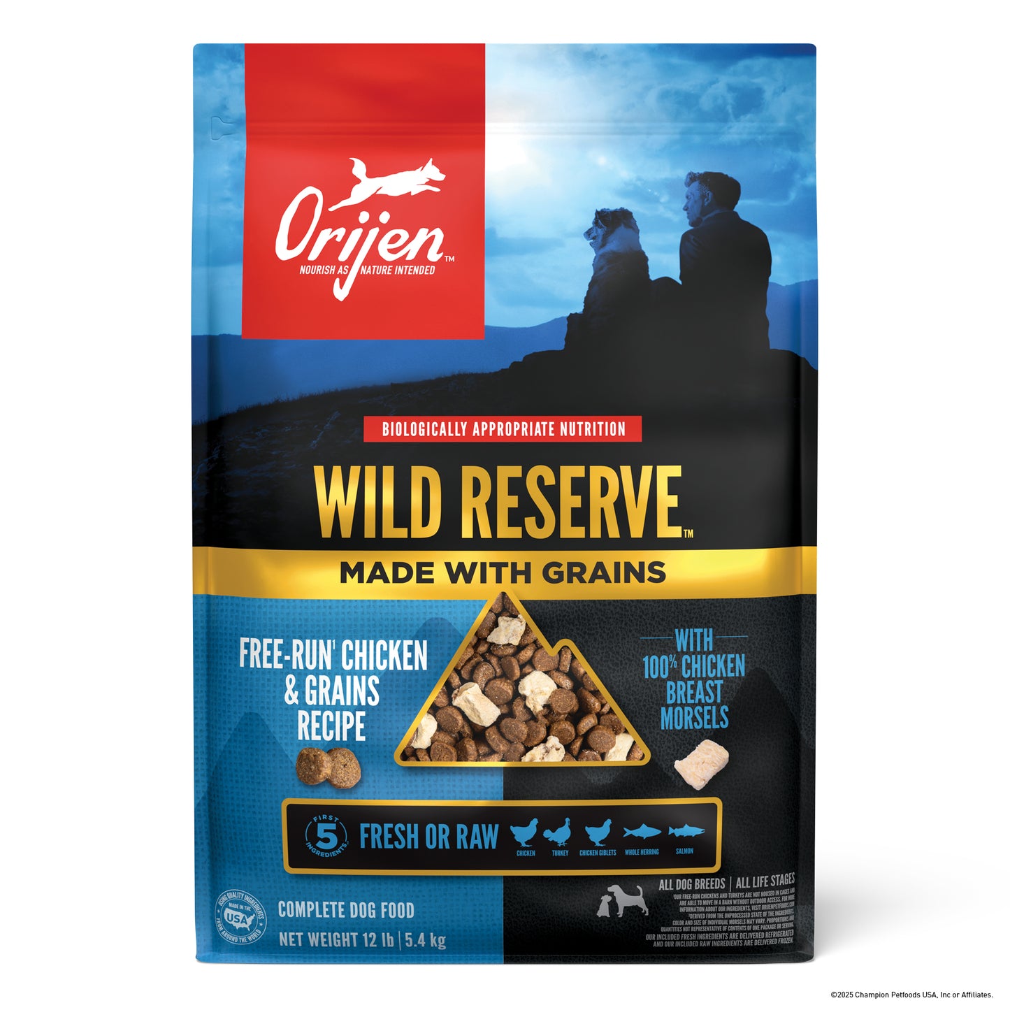 Orijen Wild Reserve Free-Run Chicken & Grains Recipe, Dry Dog Food