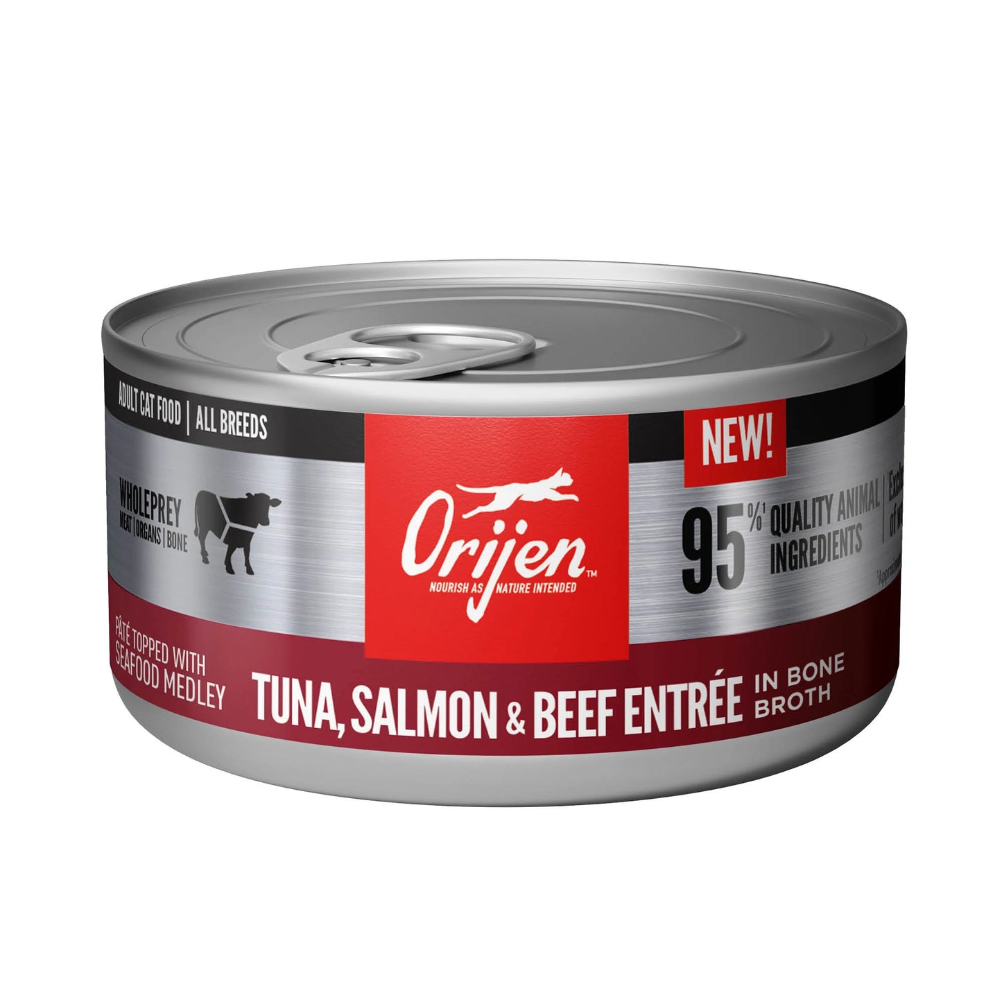 Orijen Tuna, Salmon & Beef Entrée In Bone Broth , Wet Cat Food