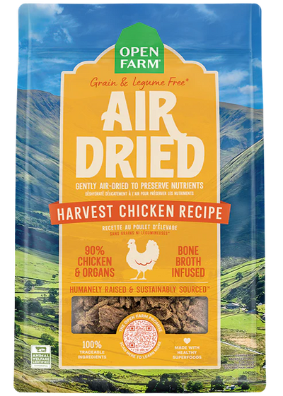 Open Farm Harvest Chicken Recipe, Air-Dried Dog Food