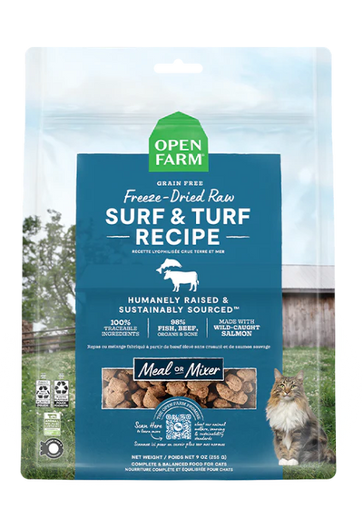 Open Farm Surf & Turf Recipe, Freeze-Dried Raw Cat Food