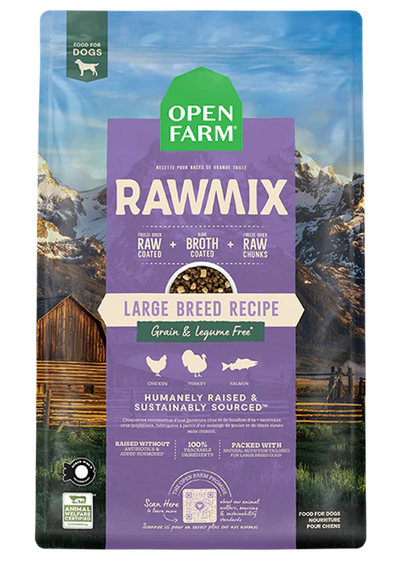 Open Farm RawMix Large Breed Grain-Free Recipe, Dry Dog Food, 20-lb Bag