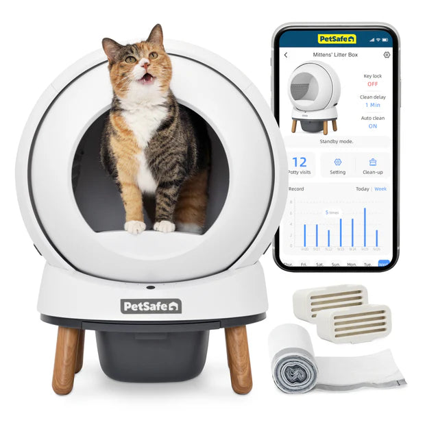 Petsafe Smart Cat Litter Box - ScoopFree® SmartSpin™ Self-Cleaning