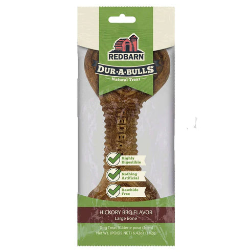 Redbarn Dur-A-Bulls® Large Bone BBQ, Dental Chew