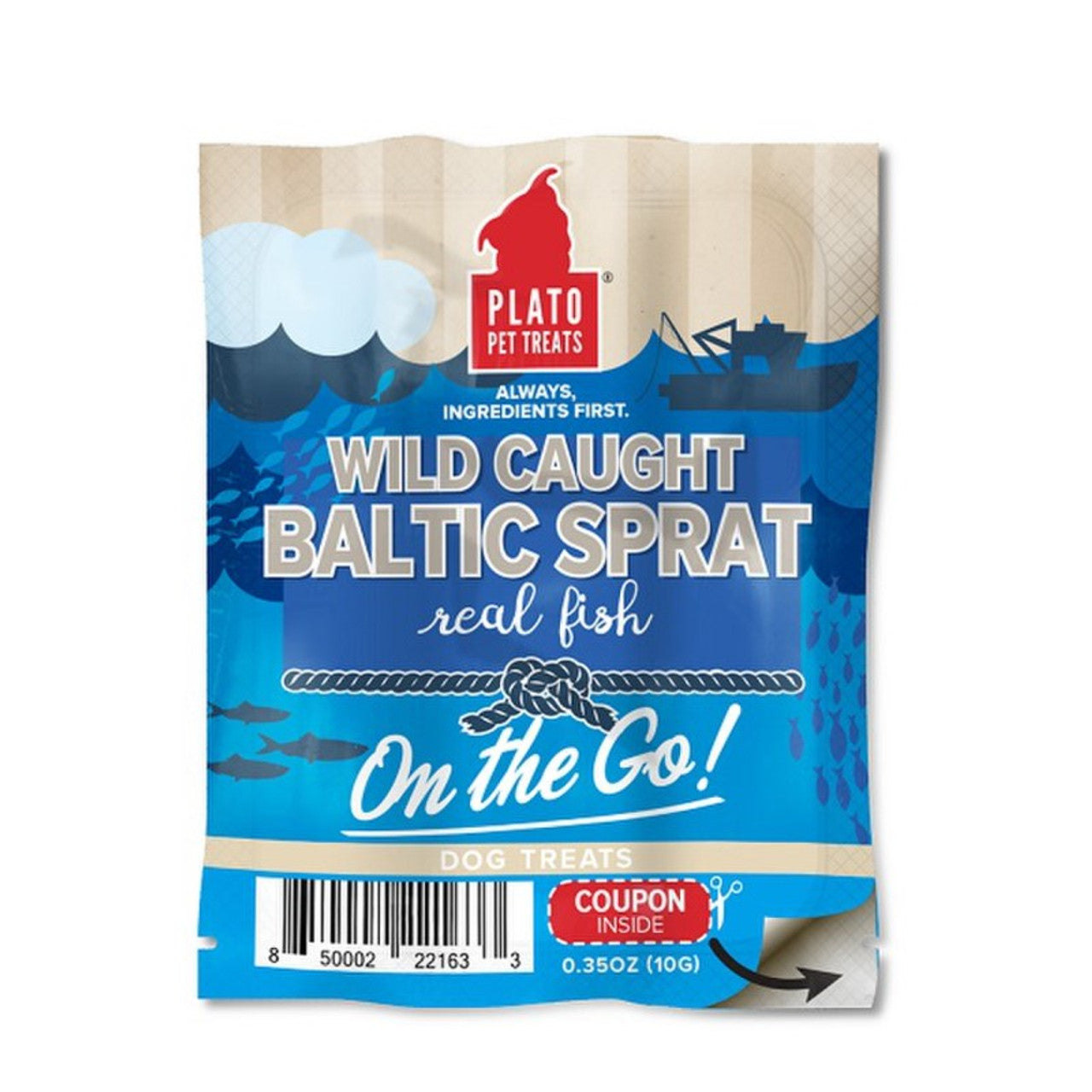 Plato Wild Caught Baltic Sprat, Dog Treats