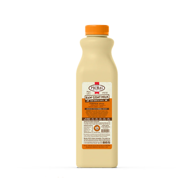 Primal Frozen Raw Goat Milk, Pumpkin Spice Recipe