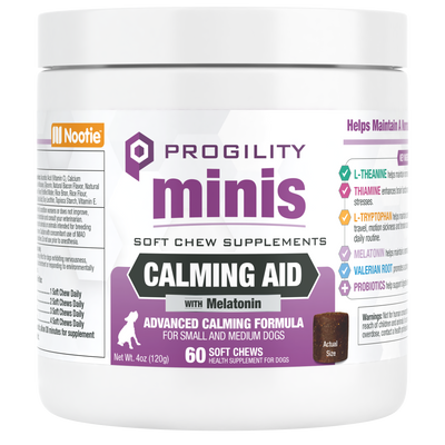 Nootie Progility Minis Calming Aid 60-Count, Dog Supplement