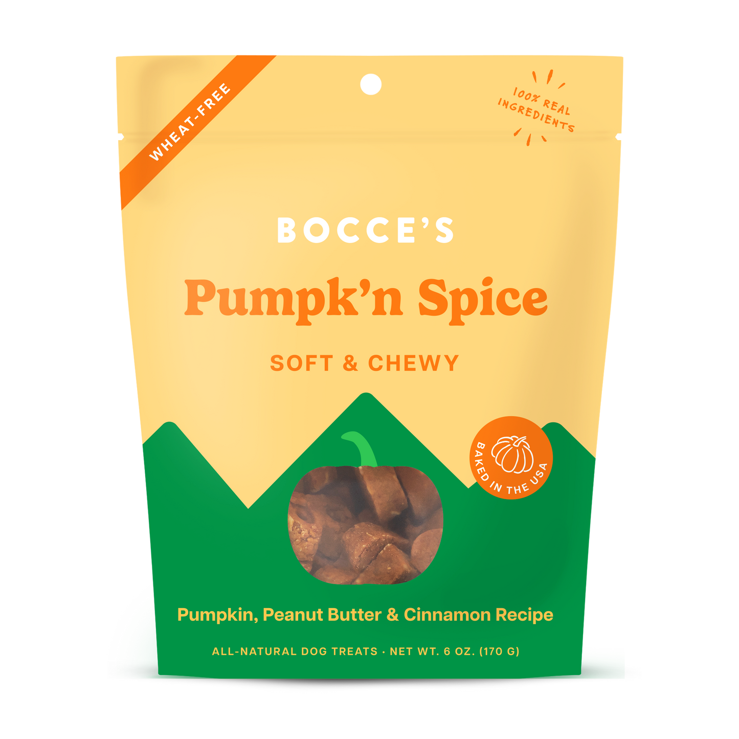 Bocce's Bakery Pumpk'n Spice Soft & Chewy 6-oz, Dog Treat