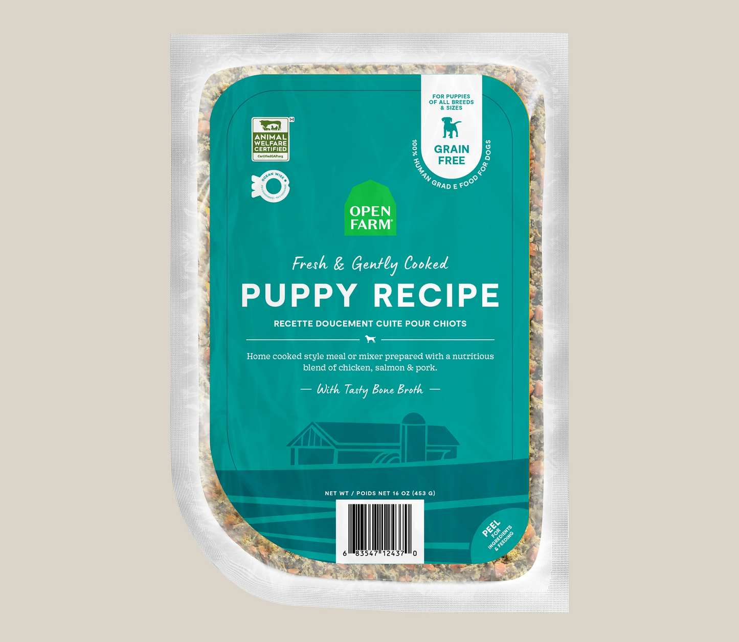 Open Farm Puppy Grain-Free, Frozen Gently Cooked Dog Food