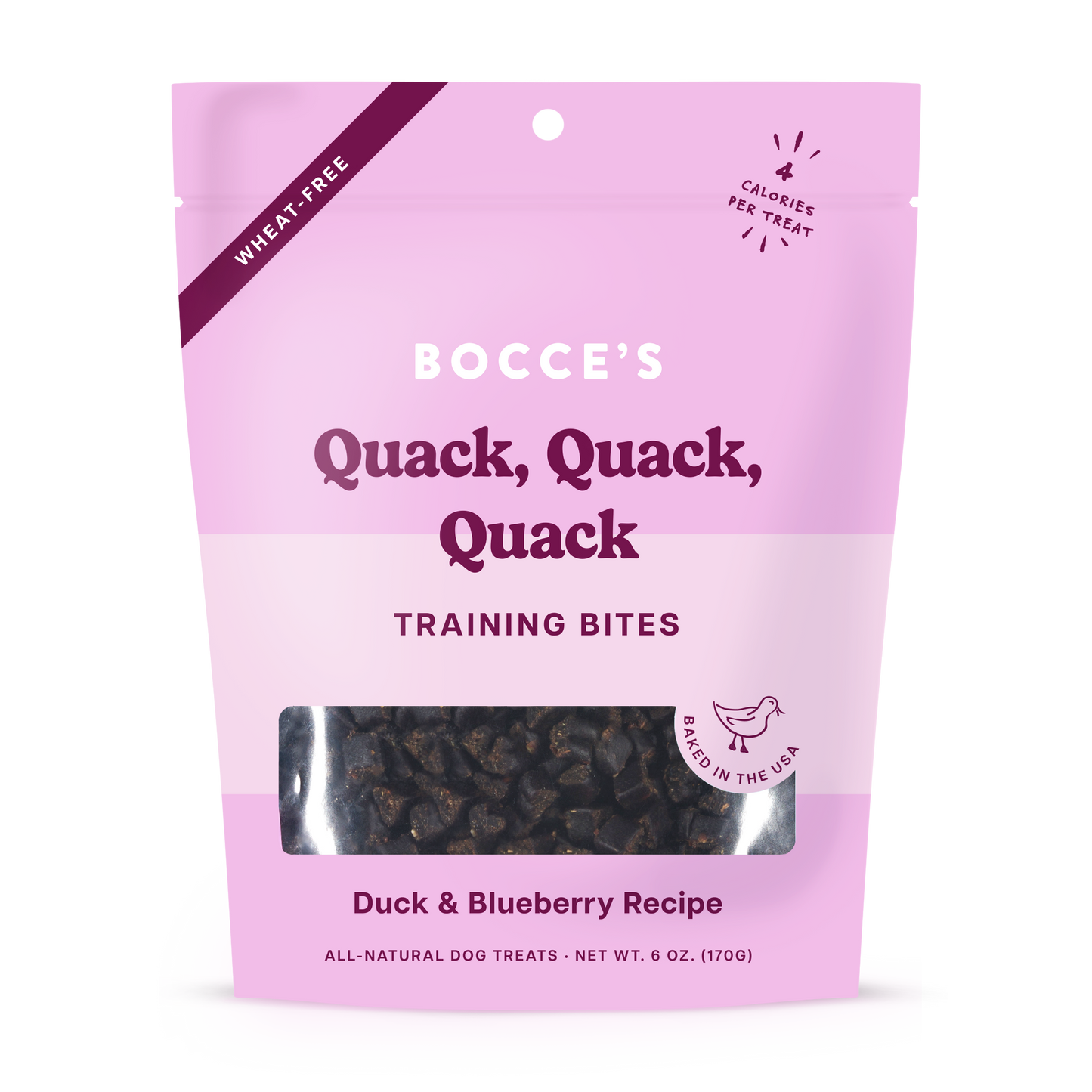 Bocce's Bakery Quack, Quack, Quack Training Bites 6-oz, Dog Treat