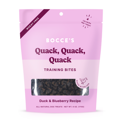 Bocce's Bakery Quack, Quack, Quack Training Bites 6-oz, Dog Treat