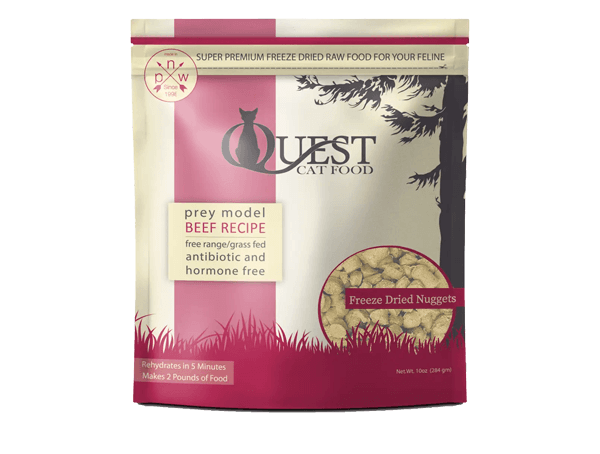 Steve's Quest Beef Nuggets 10-oz, Freeze-Dried Cat Food