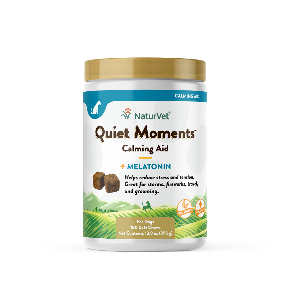 NaturVet Quiet Moments® Dog Calming Aid Soft Chews, Dog Supplement