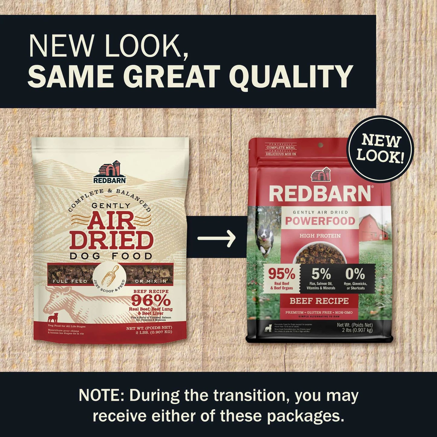 Redbarn Air Dried Powerfood Beef Recipe, Dog Food
