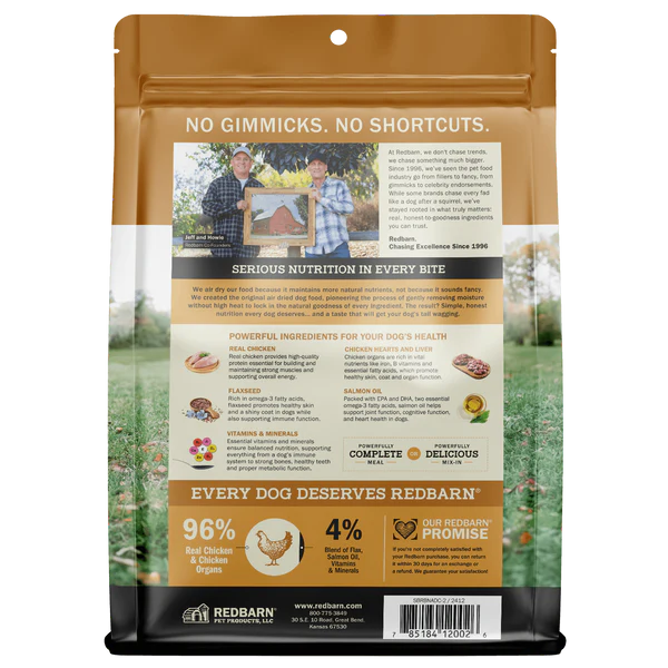 Redbarn Air Dried Powerfood High Protein Chicken Recipe, Dog Food
