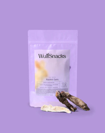 WulfSnacks Rabbit Ears Dog Chews, 6 Pieces