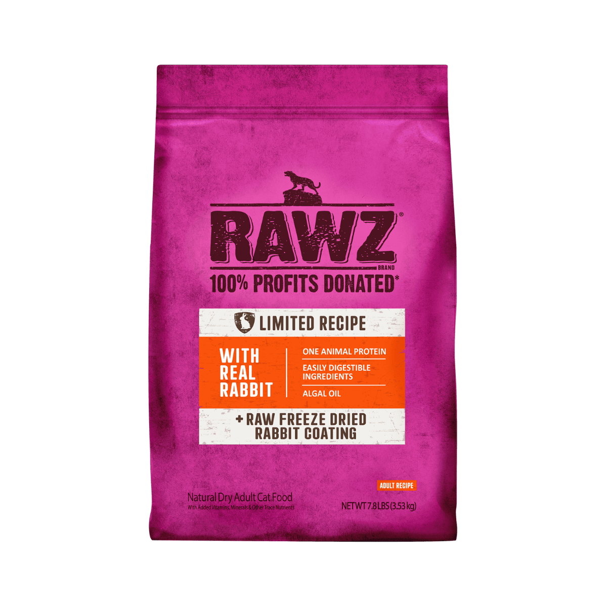 Rawz Limited Ingredient, Raw Coated Rabbit, Dry Cat Food