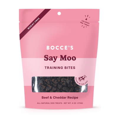 Bocce's Bakery Say Moo Training Bites 6-oz, Dog Treat