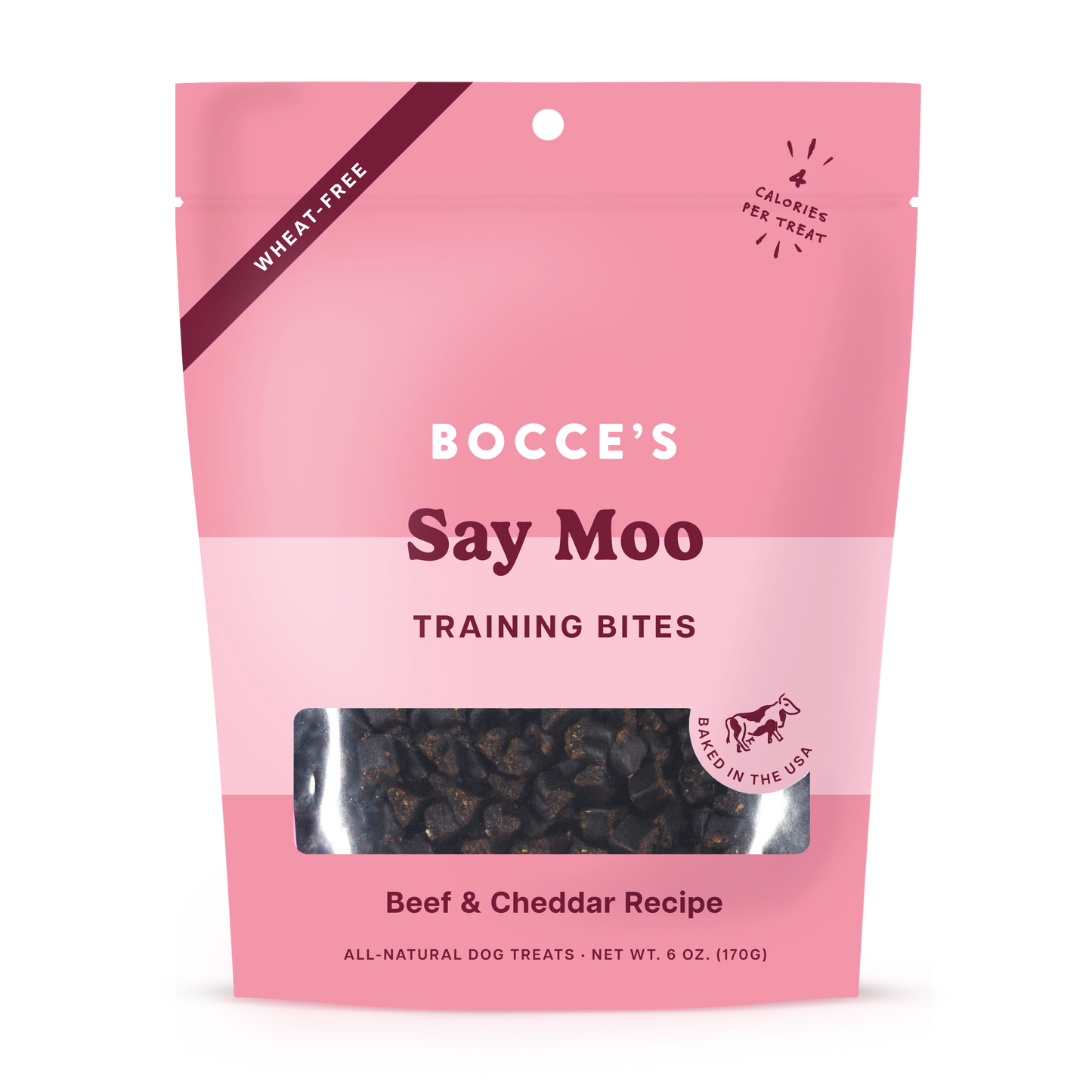 Bocce's Bakery Say Moo Training Bites 6-oz, Dog Treat