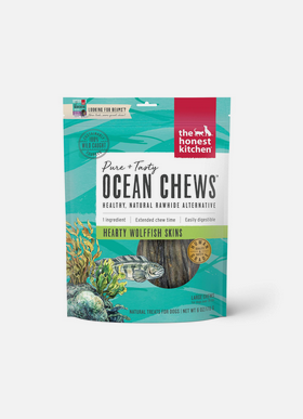 The Honest Kitchen Ocean Chews Hearty Wolffish Skin Beams, Dog Treat