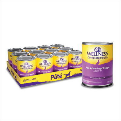 Wellness Complete Health Paté - Age Advantage 7+ Chicken Sweet Potato Recipe, 12.5-oz Case of 12