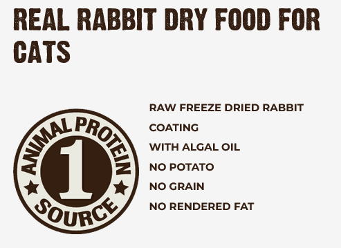 Rawz Limited Ingredient, Raw Coated Rabbit, Dry Cat Food