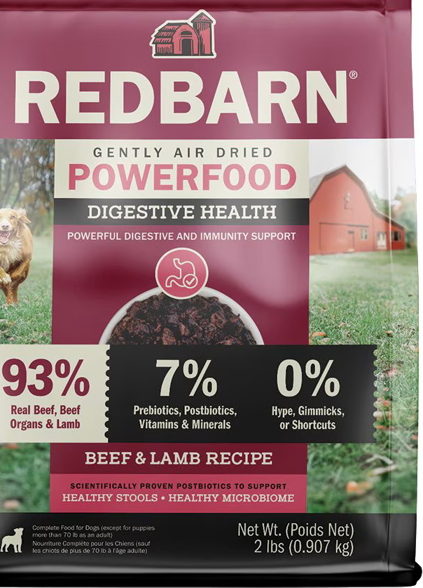 Redbarn Gut Health And Digestion Beef & Lamb Recipe 2-lb, Air-Dried Dog Food