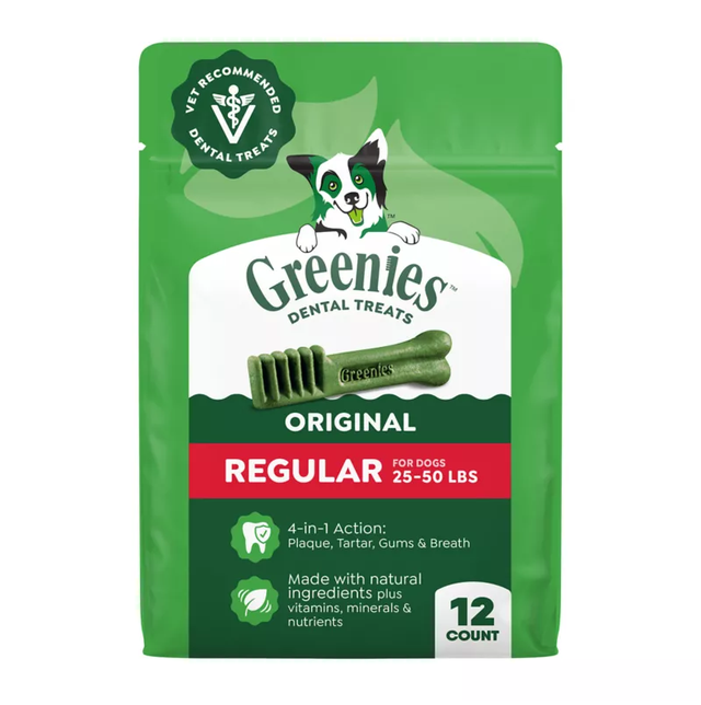 GREENIES Regular Original Natural Dog Dental Care Chews Oral Health Dog Treats